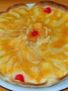 Una foto de Tarta fácil de pera y manzana