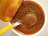 Mousse de dulce de leche crocante