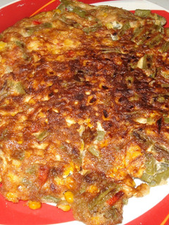 Una foto de Tortilla de vainicas (judías verdes)