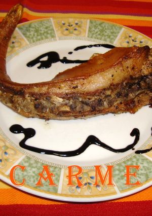 Una foto de Rabo de cerdo asado