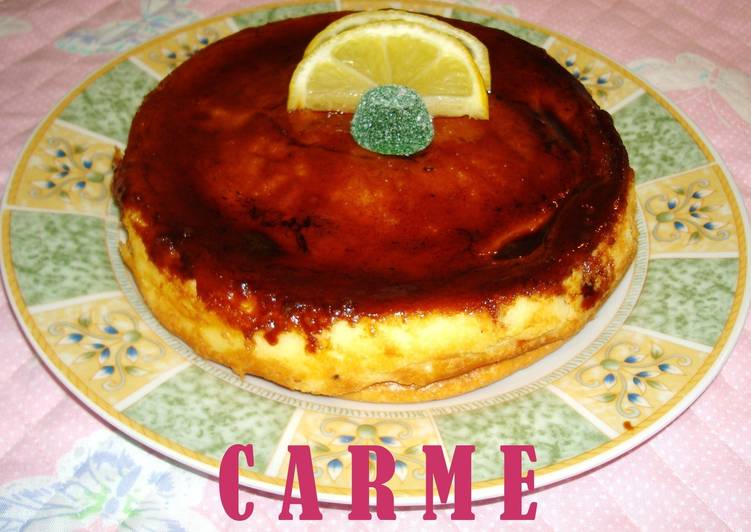 Tarta mascarpone y mousse de limón