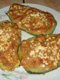 Zapallitos rellenos con jamón