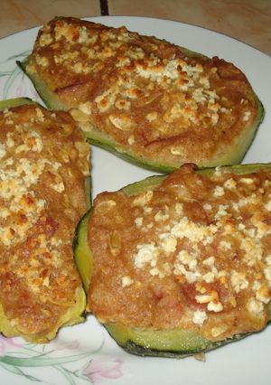 Una foto de Zapallitos rellenos con jamón