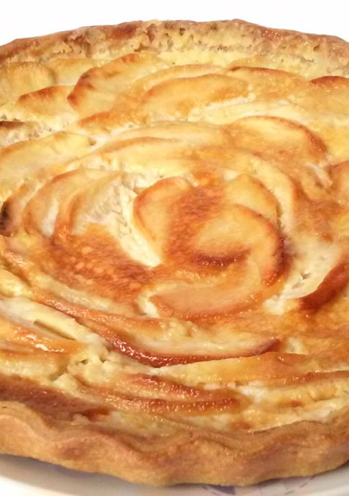 Una foto de Tarta de manzana con hojaldre