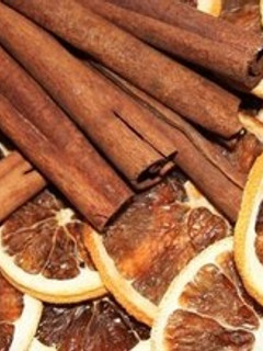 Una foto de Naranja o mandarina deshidratada al aroma de canela