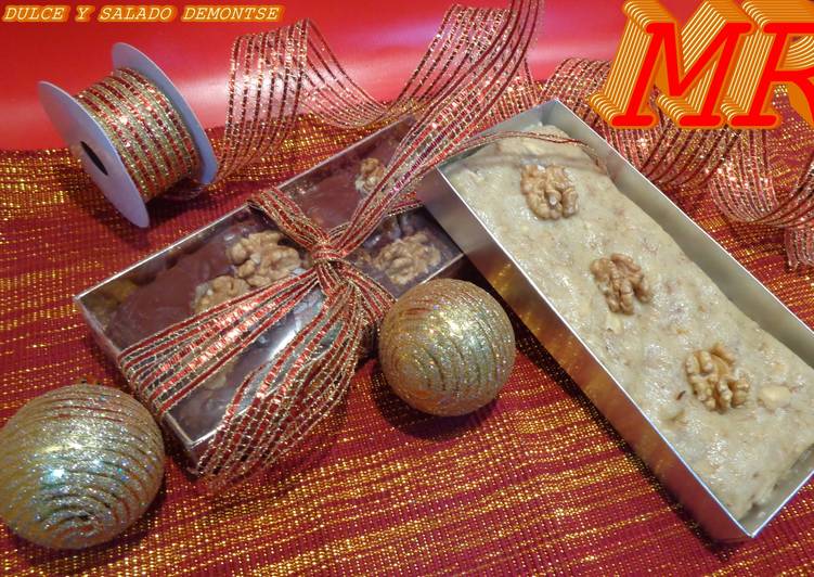 Turrón nata y nuez