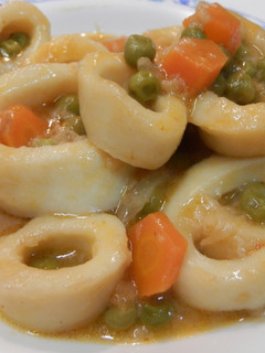 Una foto de Ragú de calamares