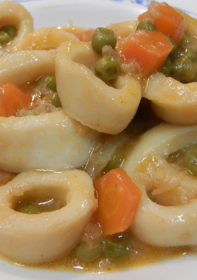 Una foto de Ragú de calamares
