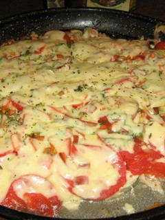 Una foto de Filetes de atún a la pizza