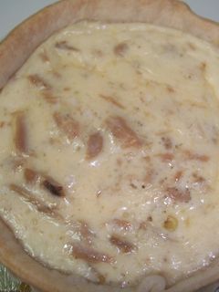 Una foto de Quiche de atún con queso