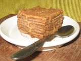 Torta chocolinas con dulce de leche