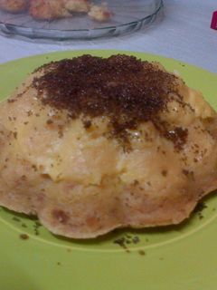 Una foto de Budín de pan en microondas