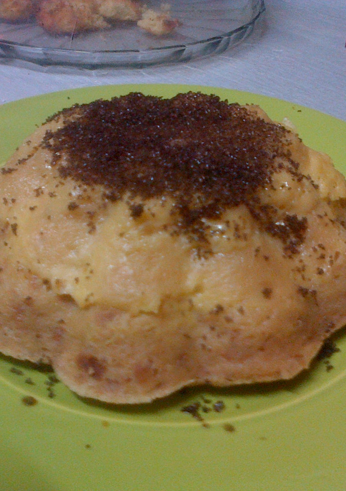 Una foto de Budín de pan en microondas