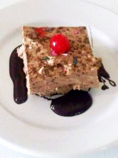 Una foto de Tiramisú de chocolate sin huevo