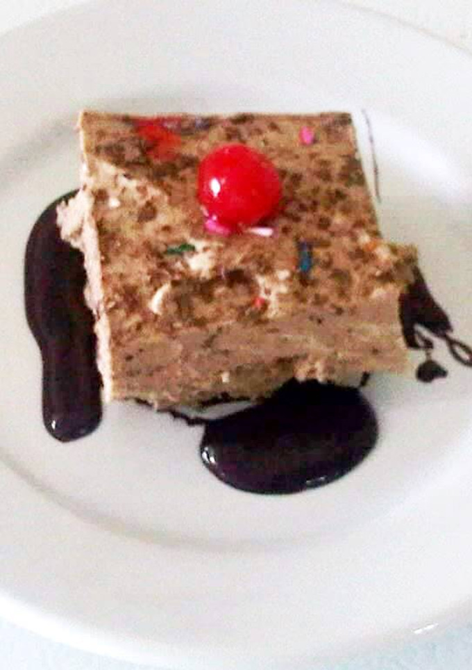 Una foto de Tiramisú de chocolate sin huevo