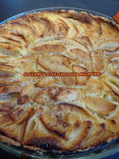 Una foto de Tarta flan de frutas