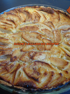 Una foto de Tarta flan de frutas