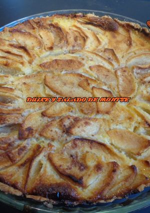 Una foto de Tarta flan de frutas