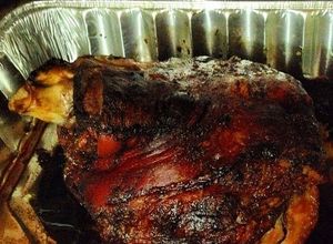 Una foto de Pernil auténtico cubano