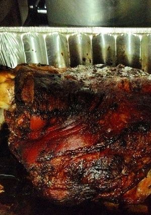 Una foto de Pernil auténtico cubano