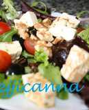 Ensalada de rúcula y queso feta