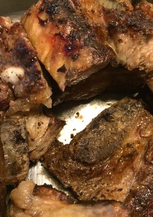 Una foto de Asado de tira criollo