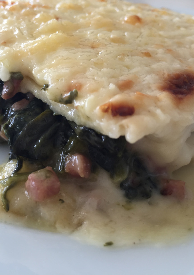 Una foto de Canelones rellenos de espinacas