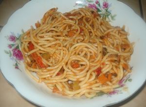 Una foto de Macarrones rapiditos con atún