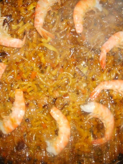 Una foto de Fideua de pescado