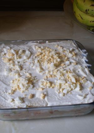 Una foto de Pastel vegetal de pan de molde