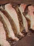 Tapa de cuadril o punta trasera o picanha a las brasas