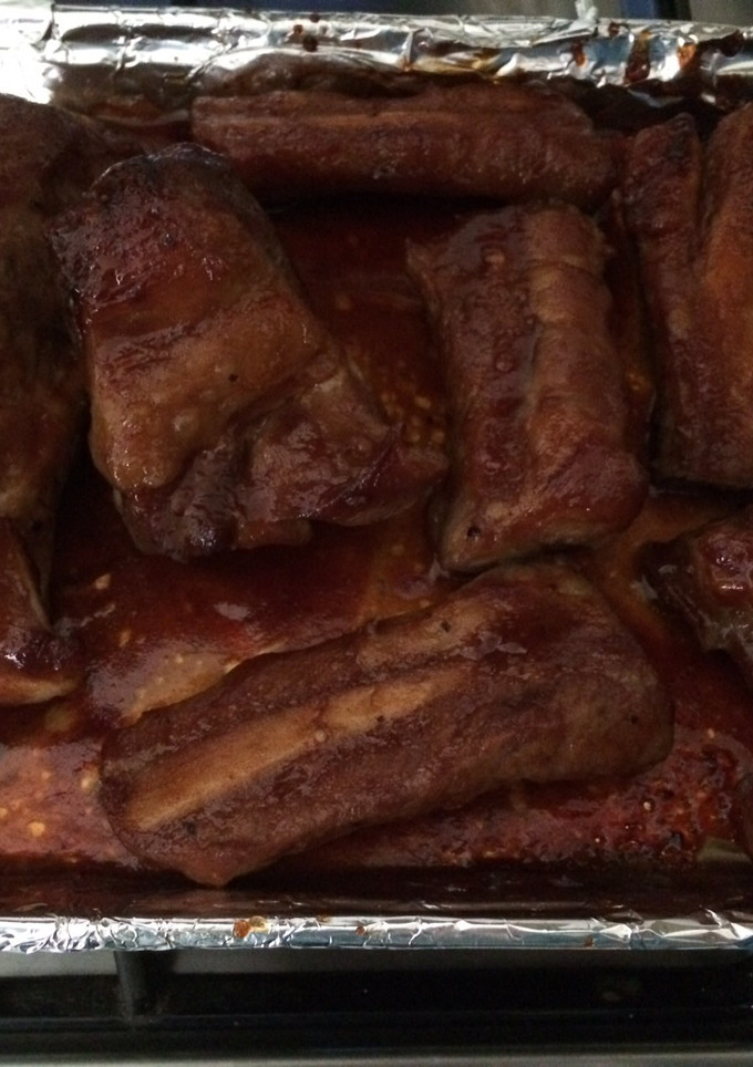 Una foto de Costillas bbq estilo foster