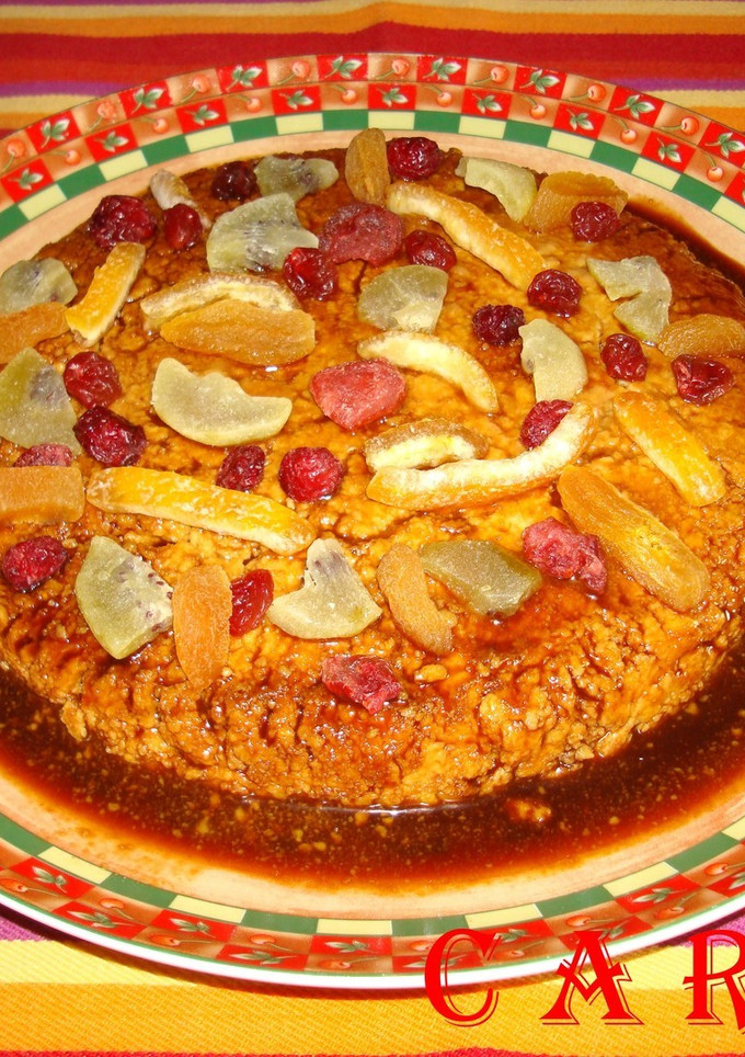 Una foto de Flan de bizcochos (vainillas) al whisky