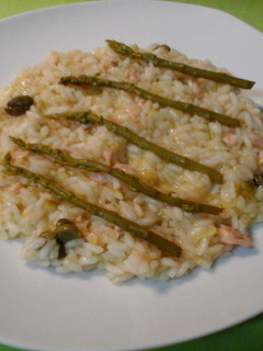 Una foto de Rissotto de salmón ahumado
