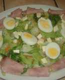 Ensalada liviana con jamón 