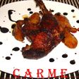 Pato confitado con peras caramelizadas