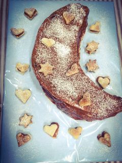 Una foto de Medialuna de hojaldre y dulce de leche