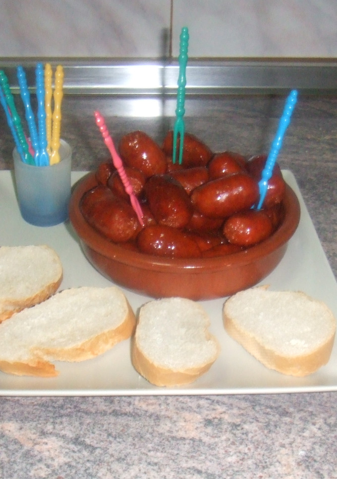 Una foto de Chorizos a la sidra