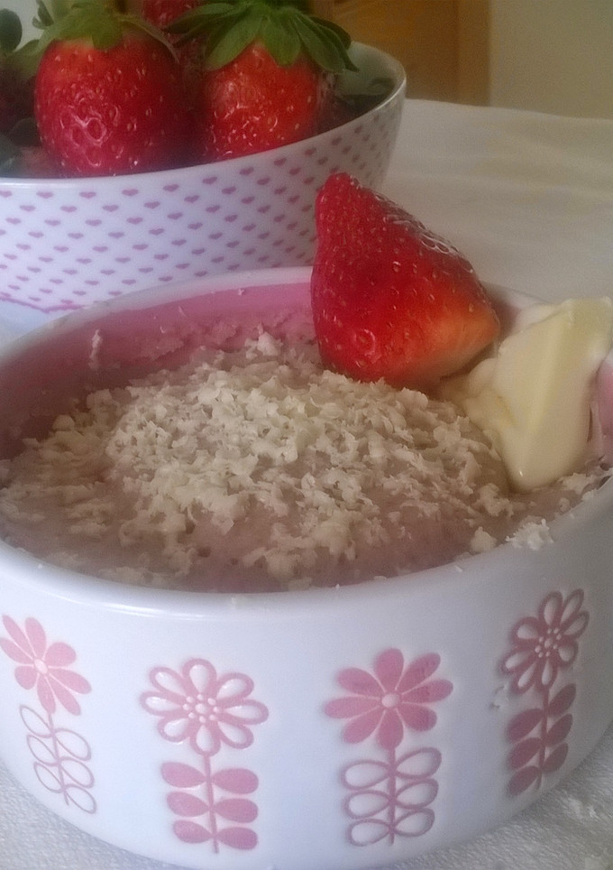 Una foto de Mug Cake de fresa