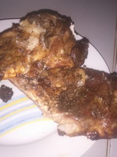 Una foto de Costillar de cordero adobado al horno