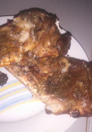 Una foto de Costillar de cordero adobado al horno