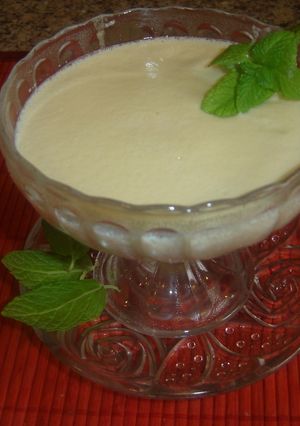 Una foto de Natillas con sabor a menta