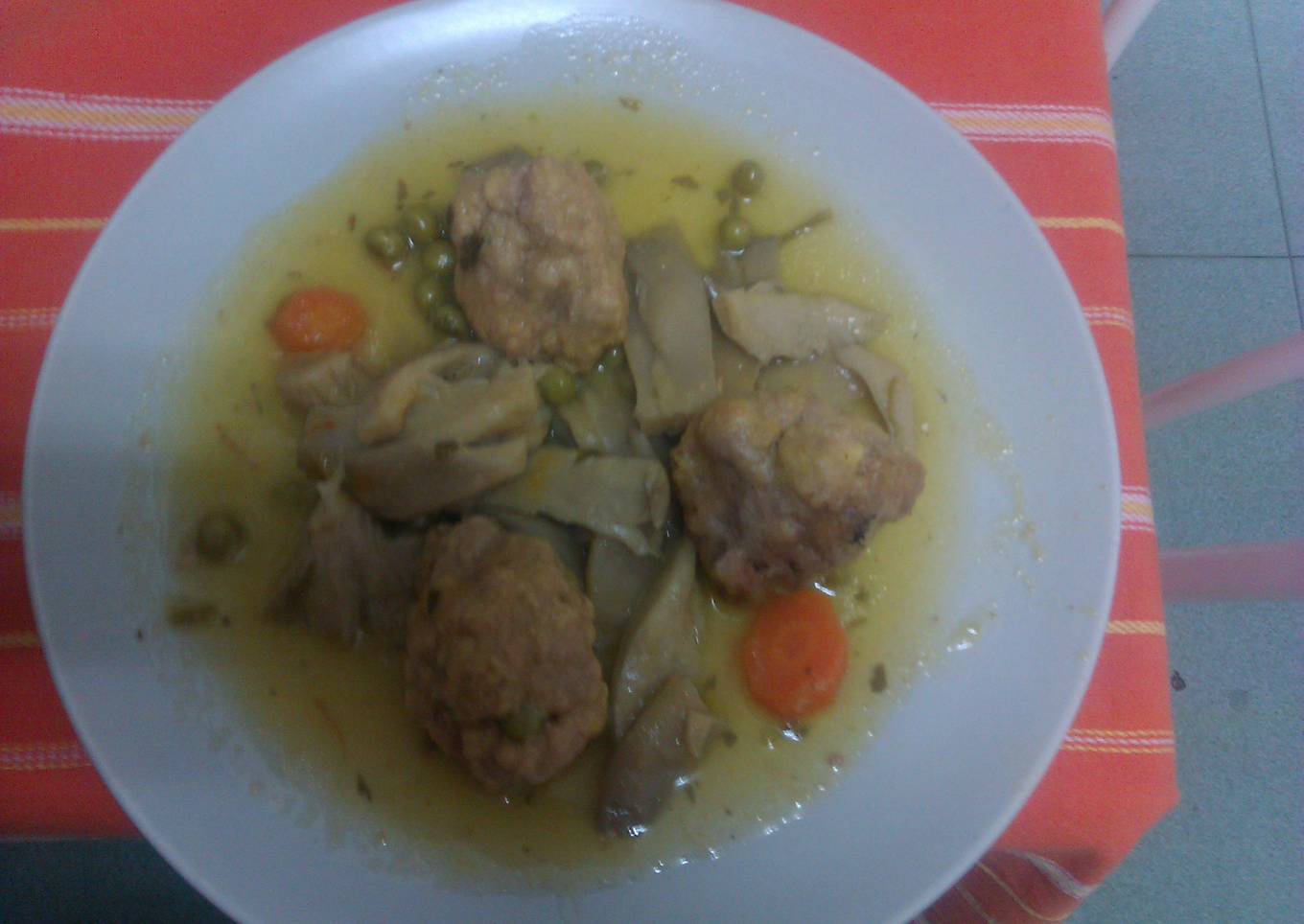 Guiso de albóndigas de carne