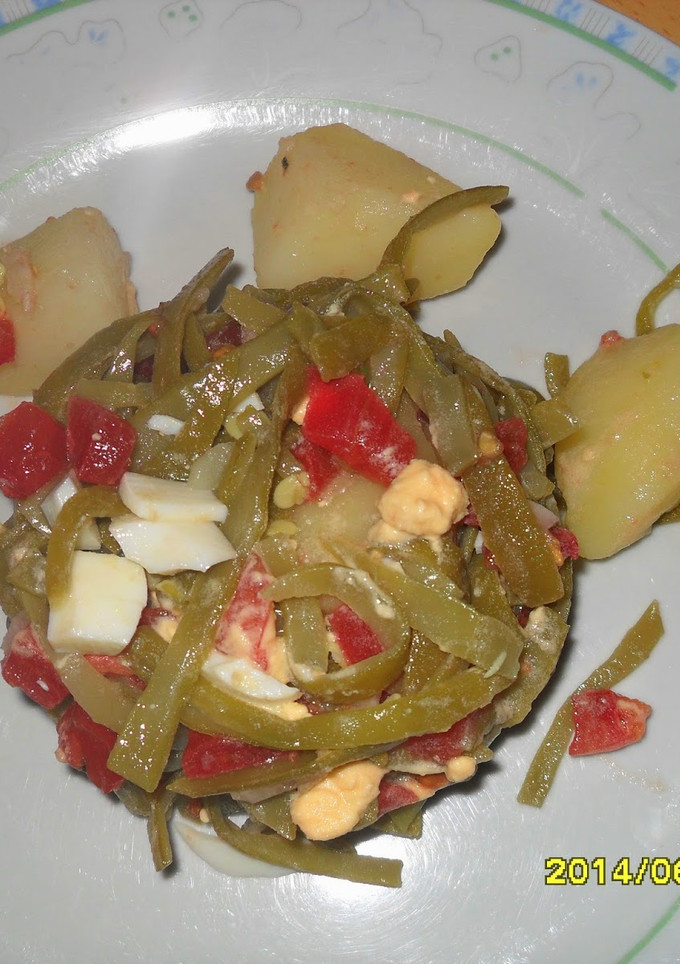 Una foto de Ensalada de judías verdes