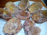 Torrijas de naranjas rellenas de flan
