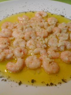 Una foto de Gambas al ajillo