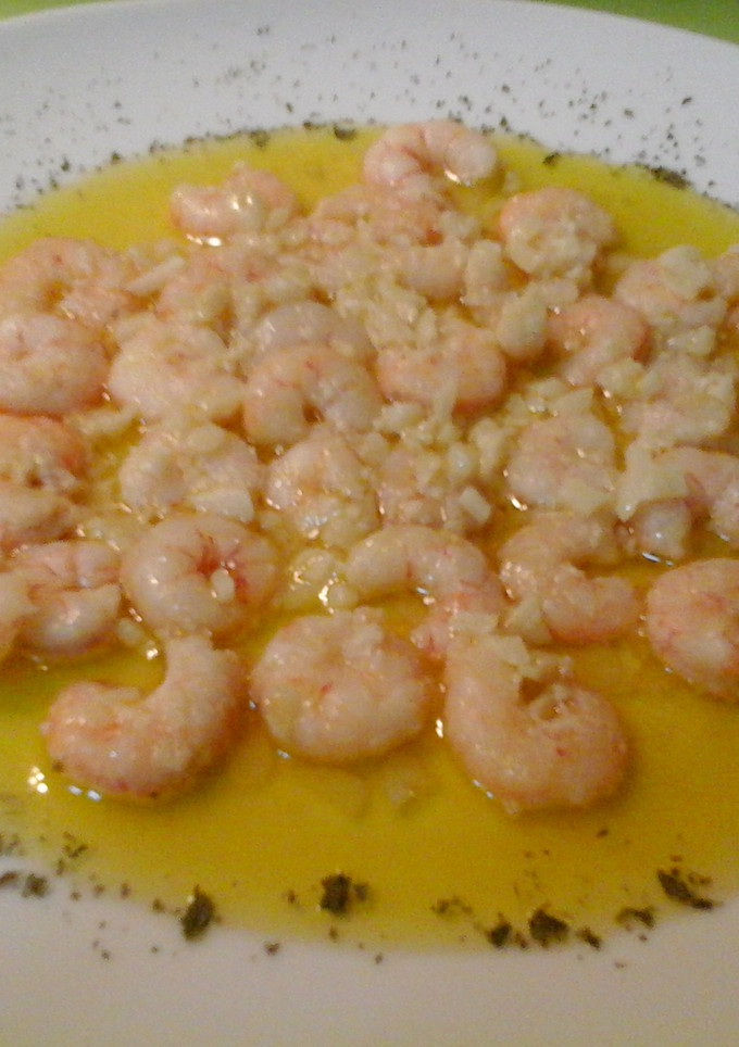 Una foto de Gambas al ajillo