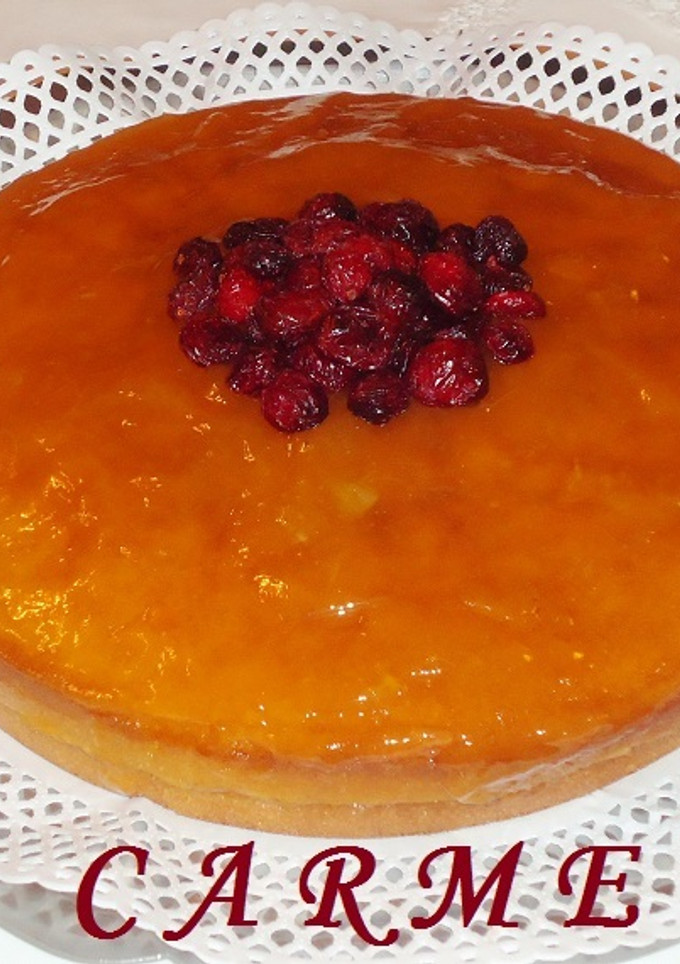 Una foto de Pastel de mermelada de albaricoque