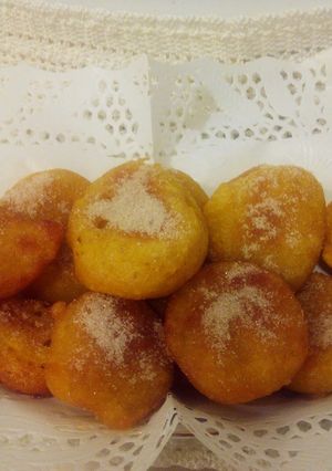 Una foto de Buñuelos de calabaza en thermomix