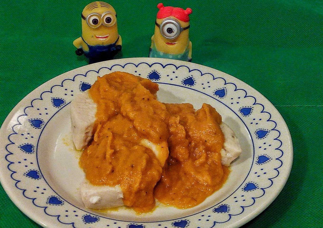 Solomillo de pavo en salsa de zanahoria